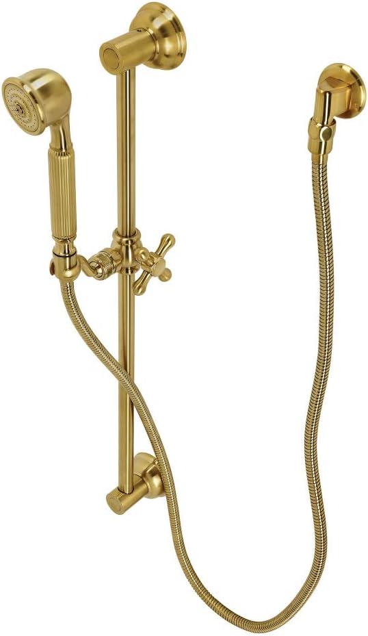 Kingston Brass KAK3327W7 Made To Match Hand Shower Combo with Slide Bar, Brushed Brass