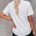 Womens Button Down Shirts Short Sleeve Summer Oxford V Neck Collared Button Up Casual Blouses Tops with Pocket (XS)