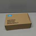 Veise Fingerprint Door Lock with 2 Lever Handles - Keyless Entry Door Lock, Electronic Keypad Deadbolt, Digital Smart Code & Front Handle Sets, Auto-Locking, Easy Installation, Matte Black