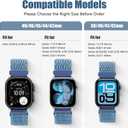 Bcuckood Nylon Sport Bands Compatible with Apple Watch Band 49mm 45mm 46mm 44mm 42mm 41mm 40mm 38mm Women Men, Adjustable Solo Loop Bands for iWatch Series 11 10 9 8 7 6 5 4 3 SE Ultra 2 1, 3 Pack