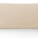Leeden 100% Cotton Body Pillow Cover, 800 Thread Count 21x54 Soft Breathable Long Body Pillow Pillowcase for Adults Pregnant Women, Envelope Closure, Beige