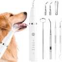 Ni-SHEN Dog Plaque Remover for TeethPet Ultrasonic Tooth CleanerTeeth Cleaning Kit -Tartar Remover for Teeth Stains for Dogs and Cats (White)