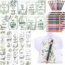 Sinmoe 120 Pcs Bible Gifts Set Include 30 Bible Verses Bookmarks 30 Scripture Ballpoint Pens 30 Christian Notebooks 30 White Organza Bags for Women Men Party Decoration
