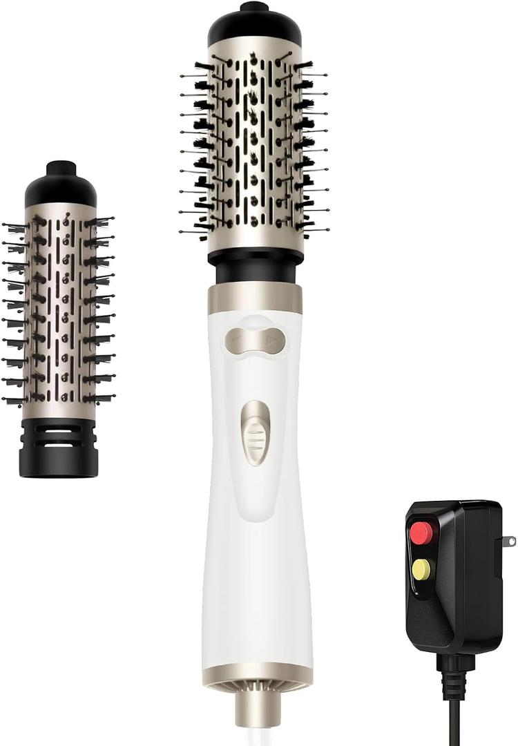 Hair Dryer Brush, 3-in-1 Rotating Round Hot Air Spin Brush