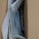 Solid Wood Dining Chair, Mid Century Dining Chair, Upholstered PU Leather Chair with Wide Curved Backrest, Chair for Dining Room, Kitchen, Walnut Finish