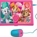Lexibook, Paw Patrol, Bilingual and Educational Laptop Spanish/English, Toy for Children, 170 Activities to Learn, Play Games and Music, Large Screen, Pink/Blue, JC599PAGi2