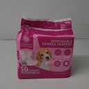 American Kennel Club Female Dog Wrap, Disposable Diapers with Wetness Indicator, Small, 50 Count (SM Waist Size 12 - 20 in)