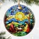 Christian Gifts: Nativity Scene Christmas Ornaments (Christian Christmas Decorations) | Religious Holiday Decor, Holy Family Ornament, Religious Gifts, Baptism Gift & Xmas Gift