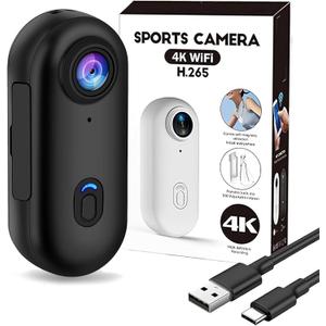 GDSAFS Treklon 4S, Thumb Size Sports Body Cameras with Audio and Video Recording (Black)