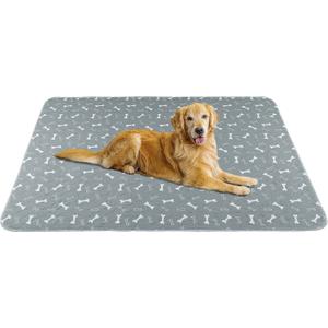 Washable Pee Pads for Dogs, Large 2 Pack 36x48 Dog Pee Pads Washable, Waterproof Puppy Pads Mat Reusable Fast Absorbent Dog Potty Training Pads, Whelping Pads for Playpen Crate (Gray)