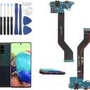 USB Charging Port for Samsung Galaxy A71 5G A716U Dock Connector Charger Board Flex Cable Assembly Replacement for Samsung Galaxy A71 5G A716U with Tools(Only for A716U)