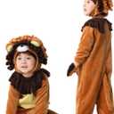 Halloween Baby Lion Costume for Toddler, Infant Cow Costume Onesie Animal Cosplay Jumpsuit Bodysuit (9-12 Months)