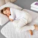 Lynmark 2X Toddler Potty Training Bed Pads - Soft Waterproof Bedwetting Pee Protector Mat for Kids - Multi-Layer Non-Slip Washable Incontinence Mattress Sheet Absorbs Up to 2000ml - 33" x 27", White (Small Single (2 Pack)