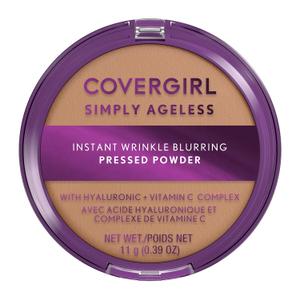 Covergirl Simply Ageless Instant Wrinkle Blurring Pressed Powder, Natural Beige, 0.39 Oz. (0.39 Ounce (Pack of 1))