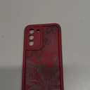 for Samsung Galaxy S21 5G Case, Creative Butterfly Pattern Design for Girl Women, Soft Silicone Shockproof Anti-Scratch Protection Phone Cover for Galaxy S21 (Burgundy Red Butterfly)
