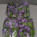 Lvydec Wisteria Artificial Flowers Garland, 4 Pcs Total 28.8ft Artificial Wisteria Vine Silk Hanging Flower for Home Garden Outdoor Ceremony Wedding Arch Floral Decor (Light Purple)