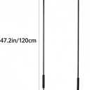 Awning Crank Handle & Wand, Metal Shade Crank Replacement for PatioBlack | Universal hook design fits most outdoor and indoor roller shades, patio blinds and window awnings for easy installation, 1"W x 39"H