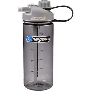 Nalgene Sustain Tritan BPA-Free MultiDrink Water Bottle Made with Material Derived from 50% Plastic Waste, 20 OZ, Gray