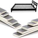 Sintuff 5 Pack Wooden Slats Bed Slats Replacement for Twin, Full, Queen Size Slatted Metal Bed Frame Sofa Under Mattress Support Foundation Platform Repair Parts, Easy Assembly, 29.3" x 0.39" x 2", about 29.3" x 0.32" x 2" (Length x Thickness x Wid