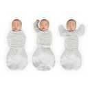 SwaddleDesigns 6-Way Omni Swaddle Sack, Arms Up Swaddle for Newborn, More Options to Calm Startle Reflex, Improves Sleep, Small, 0-3 month, 6-14 lbs, Heathered Stripes