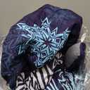 LooPoP Christmas Duvet Cover Set Queen Size Snowflake Comforter Sets 3 Pieces, Xmas Winter Snow Navy Blue Bedding Set with Zipper Closure and 2 Pillow Cases, Soft Lightweight Bed Covers Bedroom Decor