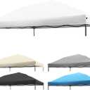8x8 Canopy Replacement Top, Replacement Cover for 8x8 Pop Up Canopy Tent (Top Cover Only) White