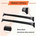 US Stock 2PCS Crossbar Cross Bars Fits for Lexus NX 250 350 350h 450h 2022 2023 2024 2025 Roof Rack,Carrier Bars,Cargo Bars,Rack Rails,Matte Black,Suitable for Cars with Luggage Racks