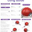 Interactive Cat Toys Ball for Indoor Cats Fast Rolling on Carpet, Chirping & Motion Activate Cat Toys (Red)