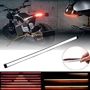 Universal led Light Strip Tail Brake Stop Running Turn Signal 108LED 11" Flexible led light for motorcycle