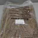 BEQHAUSE Dirt Trapper Door Mat 32" x 48" Half Circle Non-Slip Washable Doormats Entrance Rugs Absorbent Welcome Low Profile Floor Mats for Front Back Door and Entryway, Taupe