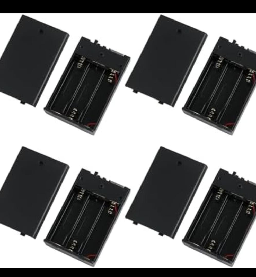 (8 PCS) Portable USB Battery Pack for 5V LED Neon Signs – Battery Operated Power Supply Converter for Plug-in 5V LED Lights, Ideal for Indoor & Outdoor Use (Black), AA 1,5V