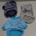 3 Pack Dog Sweaters for Small Dogs Girl Boy Winter Fleece Clothes Warm Soft Dog Sweatshirt Outfit for Dogs Cats Pet Apparel (XS (Back: 9.8", Chest: 13.7", 3.5-5.5 lbs), Navy Blue+Grey+Light Blue)