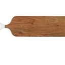 Santa Barbara Design Studio Acacia Wood Charcuterie Boards Cheese Board Cutting Board, 26" L x 7" W x .6" H, White Dip Handle