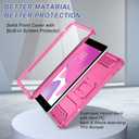 Soke Case for iPad 6th/5th Generation 9.7 Inch 2018/2017,with Built-in Screen Protector and Kickstand, Rugged Full-Body Heavy Duty Protective Cover for Apple iPad Air 2 /Pro 9.7 - Hot Pink