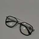 CCVOO Iconic Aviator Reading Glasses - Premium Readers in Gold/Black - UV & Blue Light Blocking Lenses