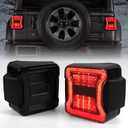 Smoked LED Tail Lights for Jeep Wrangler JL JLU 2018-2022 [Not Include Blind Spot Detection] [DOT Approved] [OE Style] [Plug n Play]