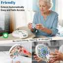 Bluetooth Automatic Pill Dispenser with App, 21 Individual Pods Medication Organizer for Seniors & Caregivers with Tracks Adherence History, Alarms & Light Alerts, Key Lock, for Vitamins Supplements