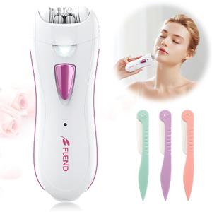 Epilator for Women, Smooth Glide Epilator Facial and Body Hair Remover with LED Light Rechargeable Hair Removal Device for Face, Bikini, Armpits, Arms, and Legs