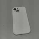 Vooii Compatible with iPhone 15 Case, Upgrade Defender Liquid Silicone, [Enhanced Camera Protection] [Soft Anti-Scratch Microfiber Lining] Shockproof Phone Case for iPhone 15 6.1 inch - White