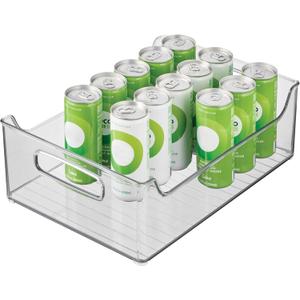 iDesign Stackable Storage Bin with Handles for Pantry or Fridge, Clear, Made in USA