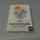 XWT 120 Sheets Watercolor Paper Bulk, 5x7in 110lb/230gsm, Cold Pressed Acid Free Natural White Textured Water Color Painting Art Supplies, Drawing Gift for Professional Adult Artists