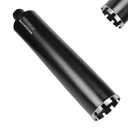 3-1/2" Diamond Core Drill Bit with 17-3/4" Total Length, 1-1/4"-7 Thread, Laser-Welded Segments for High-Performance Drilling Cured Concrete, Brick, Stone, Masonry Walls and Floors.