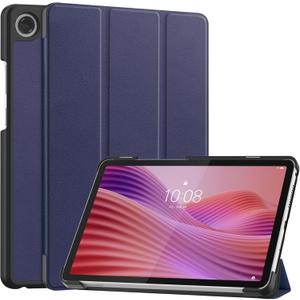 Smart Case for Lenovo Tab One/Tab K9 8.7-Inch, Lightweight Trifold Stand Cover with Auto Wake/Sleep, Navy Blue