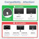 3IDEE VESA Mount Adapter for HP Monitor (524sa, 524sf, 524sw, 527sa, 527sf, 527sw, 532sf, M22f, M24f, M27f, M32f) - 75x75 VESA Mount Adapter, HP Monitor Mount Adapter (2-Pack)