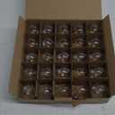 Brightown G40 Replacement LED Light Bulbs, 25 Pack Clear Globe Bulb fits E12 C7 Candelabra Screw Base Sockets, 1.5 Inch Dimmable Edison Light Bulbs for Indoor Outdoor Patio Decor, Warm White