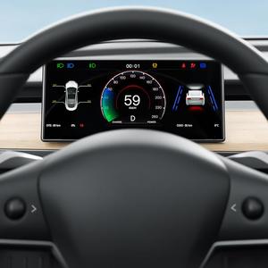 9'' Head Up Display for Tesla Model Y 2020-2024/ Tesla Model 3 2017-2023 with AMD Processor Touchscreen Wireless Carplay Android Auto Hud Display for Tesla