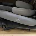 DUMOS Gaming Ergonomic Office Chair for Adults, Height Adjustable Computer Desk Chair with Flip-up Armrests, PU Leather Swivel Video Game Chair with 360 Rolling Wheels, Grey (19.7"D x 26"W x 41.8"H)