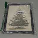 Generic Vintage Christmas Tree Print, Rustic Winter Tree Art, Botanical Holiday Decor, 8x10 inch + Black Framed