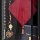Graduation Shadow Box 17x23 Inch - Large Deep Display Frame for Cap, Gown, Diploma & Awards - College University Keepsake Memory Box in Black