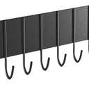 Magnetic Key Holder Wall Mount, Key Hanger Wall Mount Magnet With 10 Hooks, Black Magnetic Hook Rack For Indoor Outdoor Hanging, Magnetic Key Hooks For Hanging Keys, Kitchen Utensils, Grill Tools